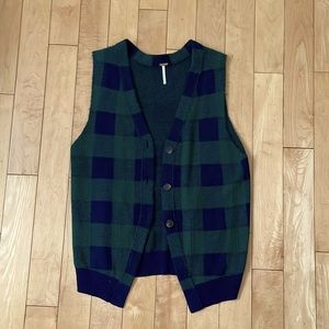 Free people checkered vest